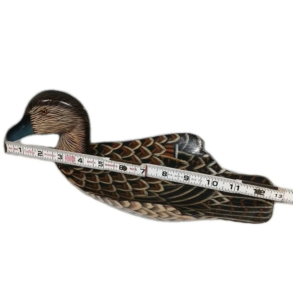 Vintage Duck Decoy Wooden Hand Painted Tray 13